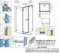 Radaway Arta Kds II kabina 130x80cm prawa szkło przejrzyste 386522-03-01L+1386106-03-01+386110-03-01