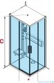 Novellini Glax 2 2.0 kabina z hydromasażem 100x70 lewa corda G22A197ST1-1TU