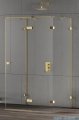 New Trendy Eventa Gold Shine kabina prysznicowa przyścienna 90x100x200 przejrzyste Prawa Złoty połysk EXK-4803