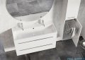 Elita Kwadro Plus szafka z umywalką 60x53x40cm biały połysk 166712/22052008N