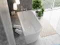 The North Bath Calia wanna wolnostojąca przyścienna prawa 170x80cm z przelewem i korkiem BIAŁYM 6845-1701ROEMBP