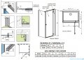 Radaway Essenza 8 Brushed GunMetal Kdj kabina 100x80cm prawa szczotkowany grafit 10480612-01-01R/10470337-92-01R/10113080-01-01
