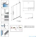 Radaway Furo SL kabina Walk-in 110x200cm prawa szkło przejrzyste 10306588-01-01R/10110544-01-01