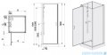 Sanplast Basic Complete KCDJ/BASIC+Bza kabina czterościenna kompletna 70x70x202 cm przejrzysta 602-460-0210-01-4B0