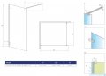 Radaway Essenza Pro White 65x200 kabina Walk-in 10103065-04-01