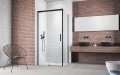 Radaway Idea Black Kdj kabina prysznicowa 130x70 prawa czarny mat/szkło przejrzyste  387043-54-01R/387048-54-01L