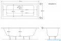 Schedpol Schedline Vella 2.0 wanna prostokątna 180x80 cm 3WSP.V2P-18080