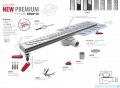 Wiper New Premium Pure Odpływ liniowy z kołnierzem 70 cm syfon drop 50 poler 500.0172.01.070