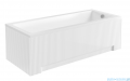 Besco Obudowa wanny prostokątnej UNI Ryfle White RYFLOWANA BIAŁA 140x70 cm  #OAP-140UNIR