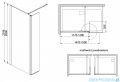 Sanplast Exa Line PR2/EXA LINE Kabina walk-in 120x200 cm czarny matowy 600-540-1000-59-401