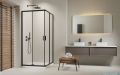 Brilis Alienta Black C kabina kwadratowa 90x90 czarna szkło przejrzyste 10239090-54-01 
