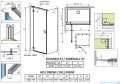 Radaway Essenza Kdj kabina 110x90cm lewa szkło przejrzyste 1385041-01-01L/1384050-01-01