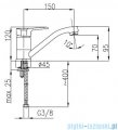 KFA BERYL Bateria umywalkowa stojąca 4802-915-00