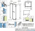 Radaway Arta Kds II kabina 140x70cm lewa szkło przejrzyste 386522-03-01R+1386107-03-01+386109-03-01