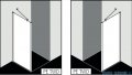 Kermi Pega Ściana boczna, szkło przezroczyste, profile srebrne 110x200cm PETWD11020VPK
