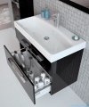 Elita Barcelona szafka z umywalką 80x54x52cm czarny połysk 164349/145076