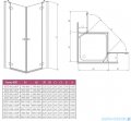 Radaway Kabina prysznicowa Fuenta KDD 90x90 szkło przejrzyste 381060-01N