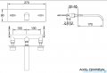 Kohlman Axis podtynkowa bateria umywalkowa QW195N