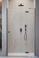 Radaway Essenza 8 Brushed GunMetal Dwj drzwi wnękowe 120cm prawe szczotkowany grafit/szkło przejrzyste 10480812-01-01R/10460337-92-01R