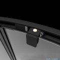 Radaway Premium Pro Black Kdj kabina 100x75cm lewa czarny mat/szkło przejrzyste 1015100-54-01L/1016075-54-01