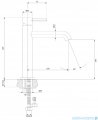 Omnires Y bateria umywalkowa 23 cm chrom połysk Y1212CCR