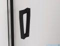 SanSwiss Cadura Black Line drzwi wahadłowe 100cm jednoczęściowe prawe z polem stałym czarny mat CA31CD1000607