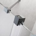 Radaway Furo Brushed GunMetal DWJ drzwi prysznicowe 120cm lewe szczotkowany grafit 10107622-92-01L/10110580-01-01