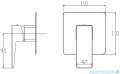 Omnires Parma bateria prysznicowa podtynkowa chrom PM7445CR