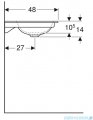 Geberit One Umywalka meblowa z otworem na baterię 105x48cm KeraTect 505.010.01.4