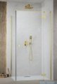 Radaway Essenza Kdj Gold kabina 80x80cm prawa szkło przejrzyste 1385043-09-01R/1384051-01-01