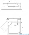 Koło Głęboki Brodzik 90cm kwadratowy XBK0390000