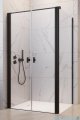 Radaway Nes Black DWD+S kabina 110x90cm czarny mat/szkło przejrzyste 10034110-54-01/10040090-54-01