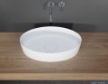 Riho Limited Thin umywalka owalna nablatowa 58x35x14 cm BIAŁY MAT W025001105