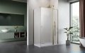 Radaway Nes Kdj II Brushed Gold kabina 120x75cm prawa szczotkowane złoto 10032120-99-01R/10039075-01-01