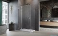Radaway Essenza Pro Brushed Nickel Kdj kabina 100x75cm lewa szczotkowany nikiel 10097100-91-01L/10098075-01-01