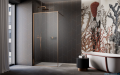 Radaway Modo F II Brushed Copper kabina Walk-in 110x201cm Szczotkowana Miedź szkło przejrzyste 10409114-93-01