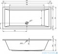 Riho Lusso wanna prostokąta 200x90cm z hydromasażem Air lewa B016003005