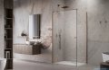Radaway Essenza Kdj Brushed Copper kabina 80x75cm lewa szczotkowana miedź 1385043-93-01L/1384049-01-01