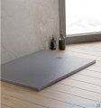 New Trendy Mori brodzik prostokątny z konglomeratu 140x90x3 cm szary B-0401