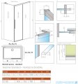 Radaway Idea 8 QL Kdj kabina 110x80cm prawa szkło przejrzyste 10550567-01-01R/10350503-01-01/10360080-01-01L