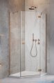 Radaway Essenza Ptj Brushed Copper kabina pięciokątna 90x80cm prawa szczotkowana miedź 1385010-93-01R/1385053-01-01