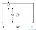 Geberit One Umywalka prostokątna bez otworu na baterię 75x48cm KeraTect 505.021.01.2
