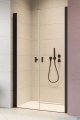 Radaway Nes Black Dwd I drzwi wnękowe 90cm czarny mat/szkło przejrzyste 10027090-54-01