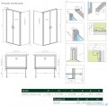 Radaway Nes DWD+S kabina 100x90cm szkło przejrzyste 10034100-01-01/10040090-01-01