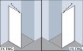 Kermi Filia Xp Ściana Walk-in Wall, stabilizator 45/przezroczyste KermiClean, profile srebrne 100x200cm FXTWG10020VPK