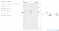 Sanplast Structure Mineral B-M/STRUCTURE brodzik prostokątny 80x150x1,5 cm szary mleczny 645-360-0380-55-010