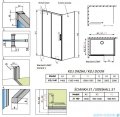 Radaway Idea Kdj kabina 140x100cm lewa szkło przejrzyste 387044-01-01L/387052-01-01R
