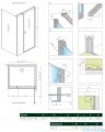 Radaway Nes Kds I kabina 100x75cm prawa szkło przejrzyste 10023100-01-01R/10043075-01-01