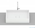 Roca Terra umywalka nablatowa 51x36 cm prostokątna Fineceramic biały mat A32787Z620