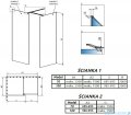 Radaway Modo New Black III kabina Walk-in 70x100x200 szkło przejrzyste 389074-54-01/389104-54-01/389000-54